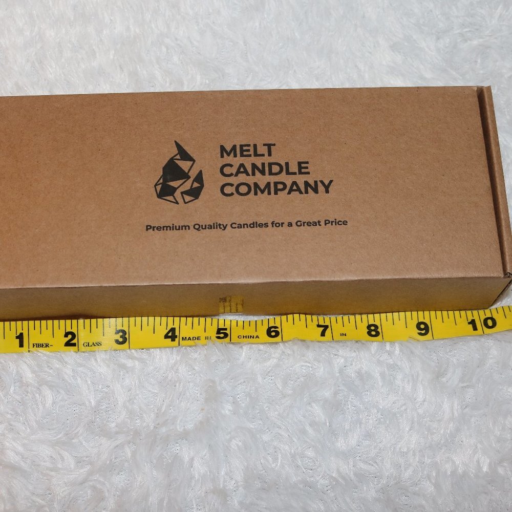 Melt Candle Company set of 10 yellow dinner taper candles 10inches long - Picture 2 of 7